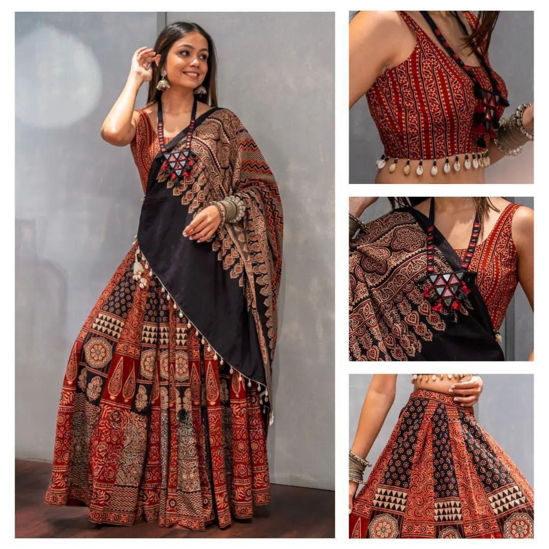 Navratri Lehenga Midnight Radiance - Chaniya Choli (Fully Stitched)