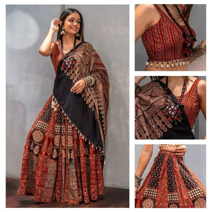 Navratri Lehenga Midnight Radiance - Chaniya Choli (Fully Stitched)