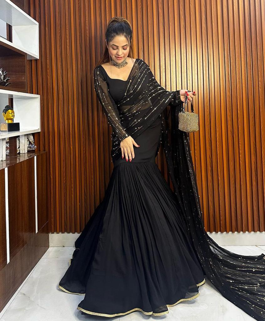 Pre-Draped Lehenga Saree