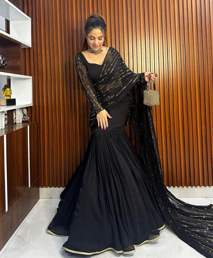 Pre-Draped Lehenga Saree