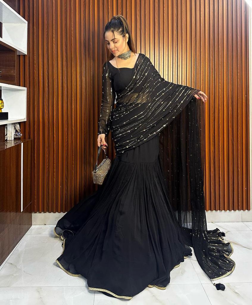Pre-Draped Lehenga Saree
