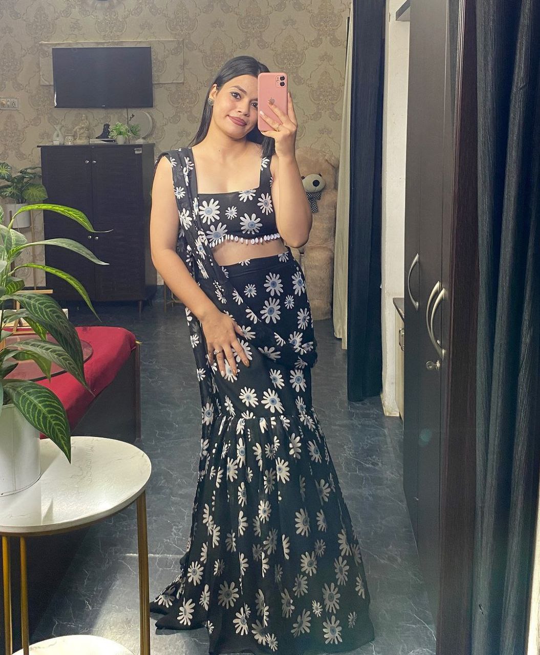 Black Mermaid Indo-Western Dress