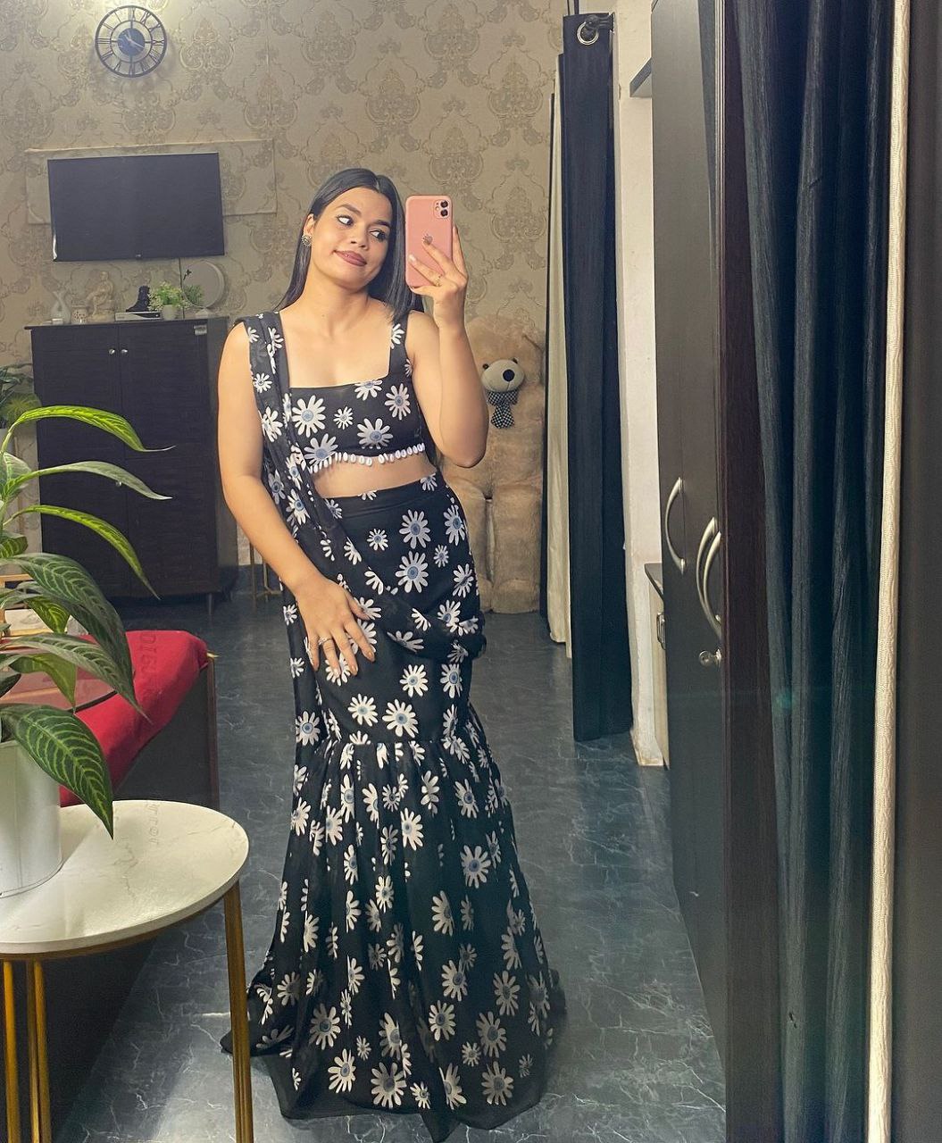Black Mermaid Indo-Western Dress