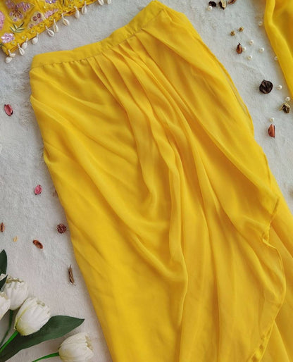Haldi Hues Indo-Western Shrug Dress
